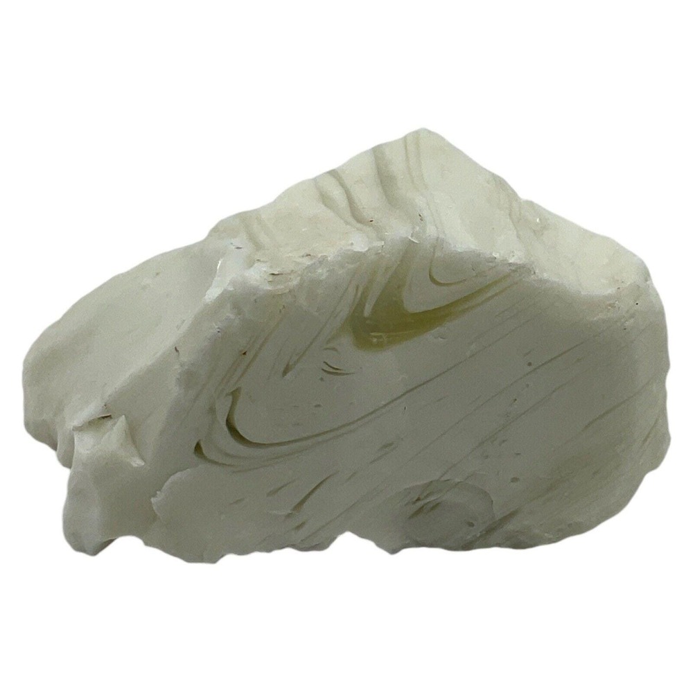 Milk Glass Swirl Art Glass Cullet Glowing Manganese Slag Glass‎ #4GL224